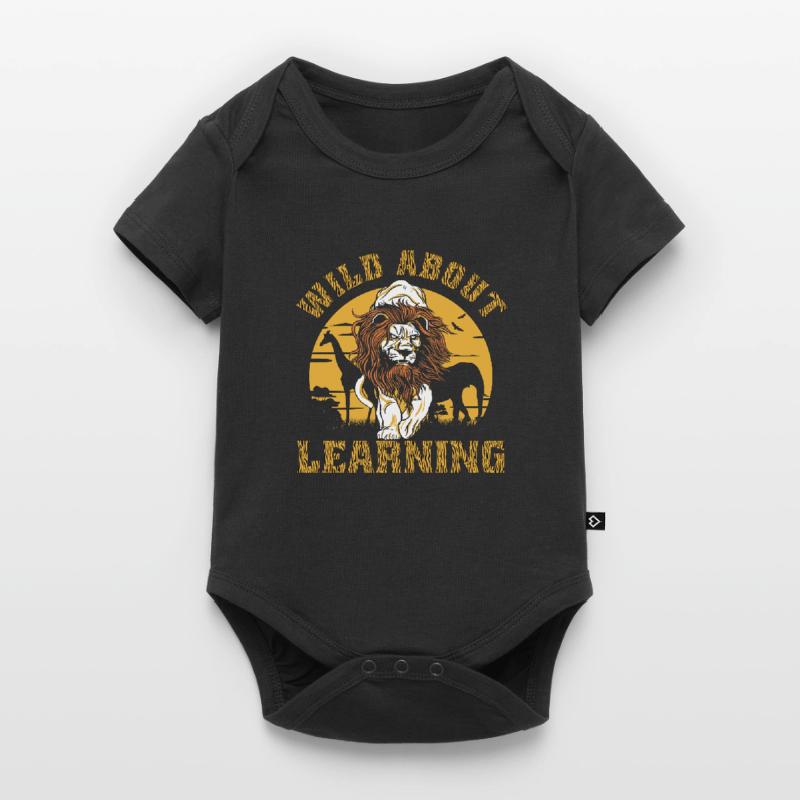 Wild About Learning Lehrer Schule Pre-K Tier Baby Premium Kurzarmbody