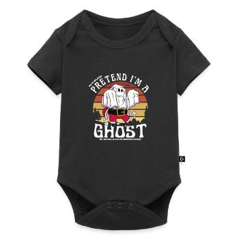 Due to Inflation, Pretend I'm a Ghost. Halloween - Baby Premium short-sleeve bodysuit - black - Front