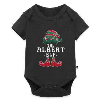 Albert Elf famille Match groupe Noël papa - Body à manches courtes Premium Bébé - noir - Devant
