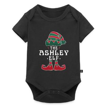 Ashley Elf famille Match groupe Noël maman - Body à manches courtes Premium Bébé - noir - Devant