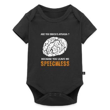 Empower Aphasia Awareness Connection - Baby Premium Kurzarmbody - Schwarz - Vorne
