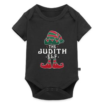 Judith Elf Family Matching Group Christmas Dad - Baby Premium short-sleeve bodysuit - black - Front