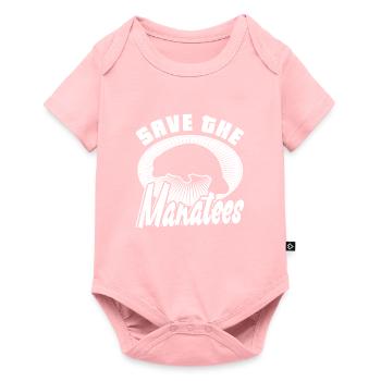Rettet Die Seekühe Wassertiere Seekühe - Baby Premium Kurzarmbody - Rosa - Vorne