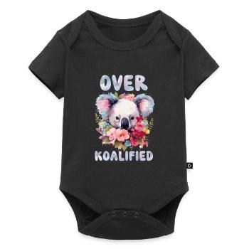 Über Koalified Koala Bear Lover Geburtstag - Baby Premium Kurzarmbody - Schwarz - Vorne