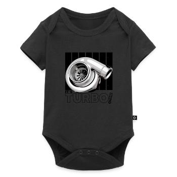 sein Turbo Time - Vintage Boost Design - Baby Premium Kurzarmbody - Schwarz - Vorne