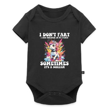 Je ne pète pas, je murmure dans mon pantalon - - Body à manches courtes Premium Bébé - noir - Devant