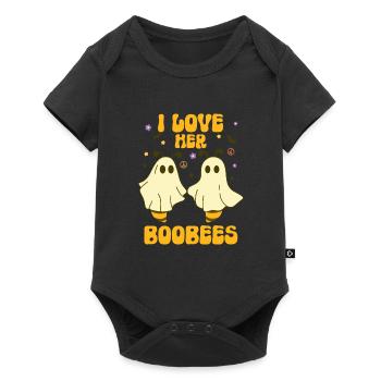 I Love Your Boo Bees Couple Halloween Costume - Baby Premium short-sleeve bodysuit - black - Front