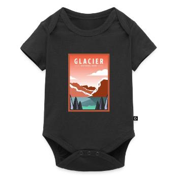 Glacier National Park, British Columbia, Canada - Baby Premium short-sleeve bodysuit - black - Front