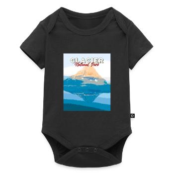 Glacier National Park, British Columbia, Canada - Baby Premium short-sleeve bodysuit - black - Front