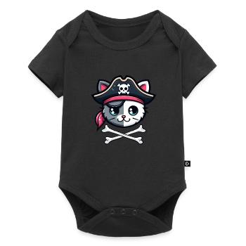 Lets Get Shipwrecked Cute Cat Pirate Gasparilla - Baby Premium short-sleeve bodysuit - black - Front
