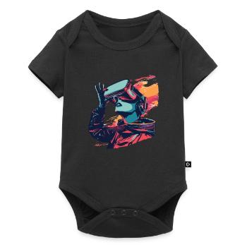 Réalité virtuelle - Immergez-vous dans un - Body à manches courtes Premium Bébé - noir - Devant