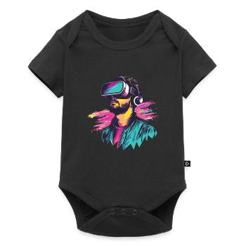 Réalité virtuelle - Immergez-vous dans un - Body à manches courtes Premium Bébé - noir - Devant
