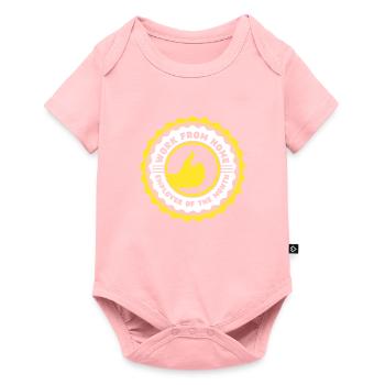 Von Zu Hause Aus Arbeiten - Mitarbeiter Des Monats - Baby Premium Kurzarmbody - Rosa - Vorne