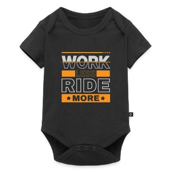 Work Less Ride More - The Freedom of the Road - Baby Premium short-sleeve bodysuit - black - Front