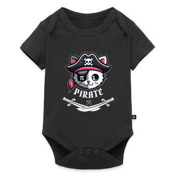 Gasparilla Cat Pirate 3.14 Pi Day Math Science - Baby Premium short-sleeve bodysuit - black - Front