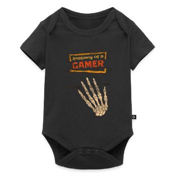 Anatomy Of A Gamer Skeleton Hand Vintage Gamer - Baby Premium short-sleeve bodysuit - black - Front