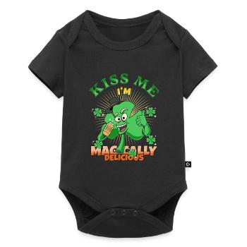 Embrasse-moi, je suis magiquement délicieux drôle irlandais citation - Body à manches courtes Premium Bébé - noir - Devant