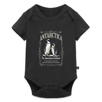 Antarctica - The International Continent - Baby Premium short-sleeve bodysuit - black - Front