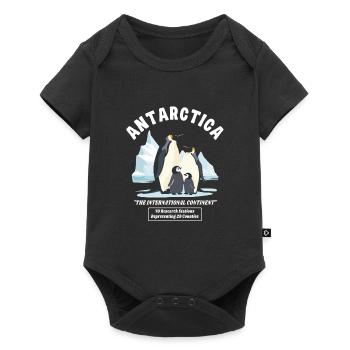 Antarctica - The International Continent - Baby Premium short-sleeve bodysuit - black - Front
