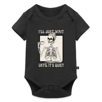 Halloween Skeleton Teacher I'll Just Wait Until - Baby Premium short-sleeve bodysuit - black - Front