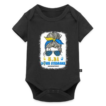DownRightPerfect Down Syndrome Awareness Day - Baby Premium short-sleeve bodysuit - black - Front