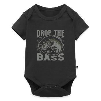 Drop The Bass Dynamic Angler Motif - Body à manches courtes Premium Bébé - noir - Devant