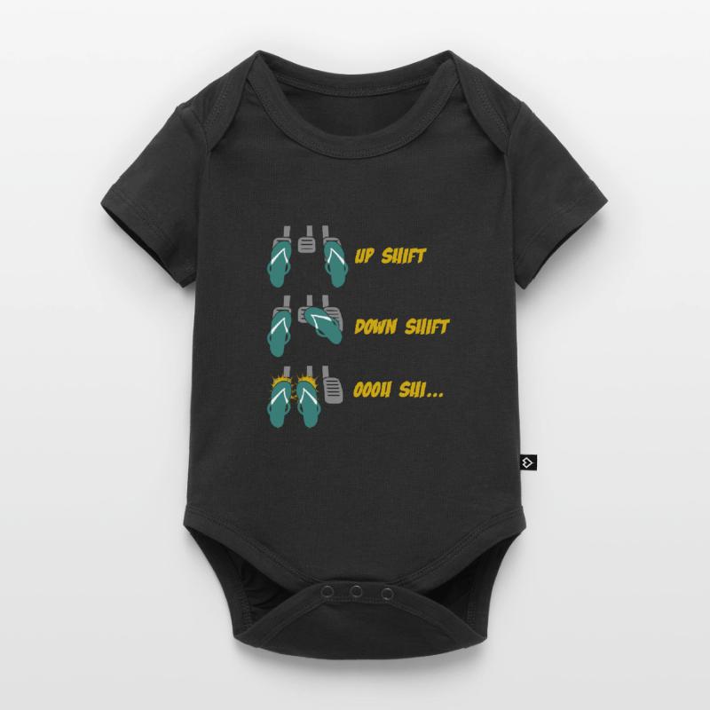 Up Shift Down Shift Funny Car Gear Changes Baby Premium short-sleeve bodysuit