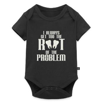 Always straight to the heart of the problem - Baby Premium short-sleeve bodysuit - black - Front