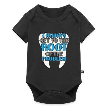 Always straight to the heart of the problem - Baby Premium short-sleeve bodysuit - black - Front