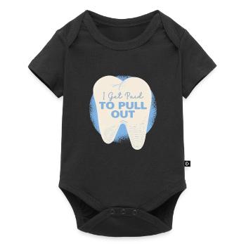 Tooth Fairy Humorous Spell Art - Baby Premium short-sleeve bodysuit - black - Front