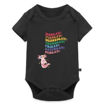 Cute Pride LGBTQ Axolotl - Dare to be Yourself - Baby Premium short-sleeve bodysuit - black - Front