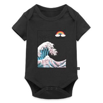 Osez être vous-même - Couleurs trans LGBT dans le - Body à manches courtes Premium Bébé - noir - Devant