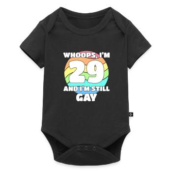 Funny Gay Pride - 29th Birthday 29 BDay Lesbian - Baby Premium short-sleeve bodysuit - black - Front