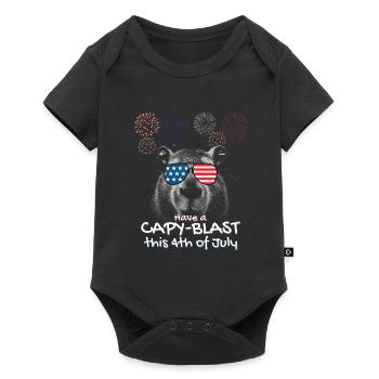 Amusez-vous Capy-Blast ce 4 juillet - Patriot - Body à manches courtes Premium Bébé - noir - Devant