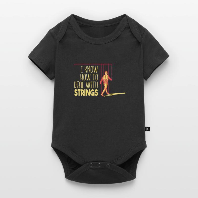 I know how to handle strings Baby Premium short-sleeve bodysuit