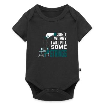 Don't worry, I'll pull the strings - Programmer - Baby Premium short-sleeve bodysuit - black - Front