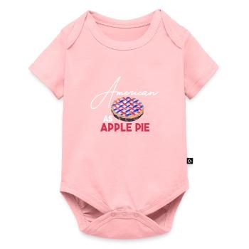 American As Apple Pie Graphic in Red and Green - Baby Premium short-sleeve bodysuit - rose - Front