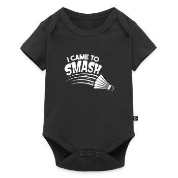 Je suis venu pour briser le motif du badminton pour - Body à manches courtes Premium Bébé - noir - Devant