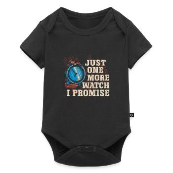 Juste une montre de plus, je vous le promets – pour - Body à manches courtes Premium Bébé - noir - Devant