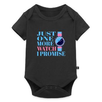 Juste une montre de plus, je vous le promets – pour - Body à manches courtes Premium Bébé - noir - Devant