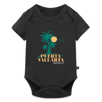 Puerta Vallarta Mexico Sunset Beach - Baby Premium short-sleeve bodysuit - black - Front