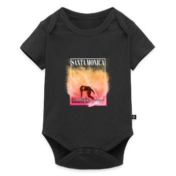 Santa Monica Surfing California Sun Sea - Baby Premium short-sleeve bodysuit - black - Front