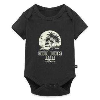 Santa Monica Beach California Sunset - Baby Premium short-sleeve bodysuit - black - Front