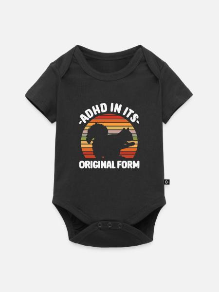 Le TDAH dans sa forme originale Créatif - Body à manches courtes Premium Bébé - noir