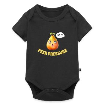 Do It Pear Pressure Funny Pears Illustration - Baby Premium short-sleeve bodysuit - black - Front
