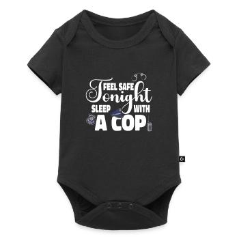Feel safe tonight sleep with a - Baby Premium short-sleeve bodysuit - black - Front