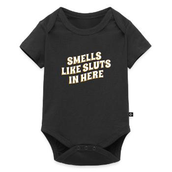 Sent comme ici Dictons humoristiques pour - Body à manches courtes Premium Bébé - noir - Devant