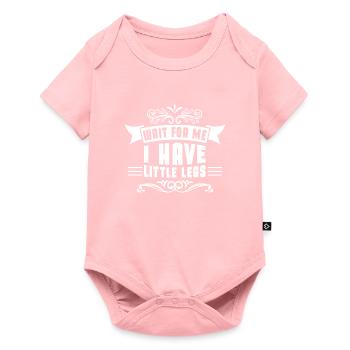 Attends-moi, j’ai des petites jambes drôles - Body à manches courtes Premium Bébé - rose - Devant