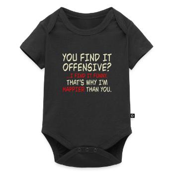 Do you find it offensive? I think it's funny - Baby Premium short-sleeve bodysuit - black - Front