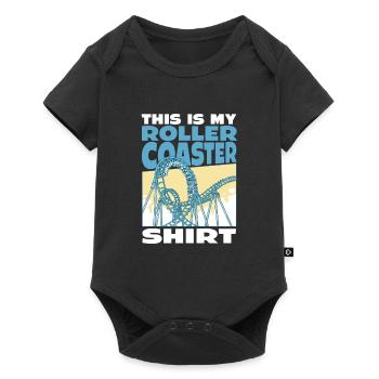 C’est mon aventure de chemise de montagnes russes pour - Body à manches courtes Premium Bébé - noir - Devant